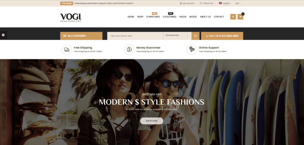 Vogi - Multipurpose WooCommerce WP Theme Review