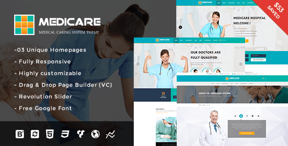 Medicare – Medical and Health Responsive WordPress Theme