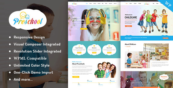 Nurseries Kindergarten and School WordPress Theme