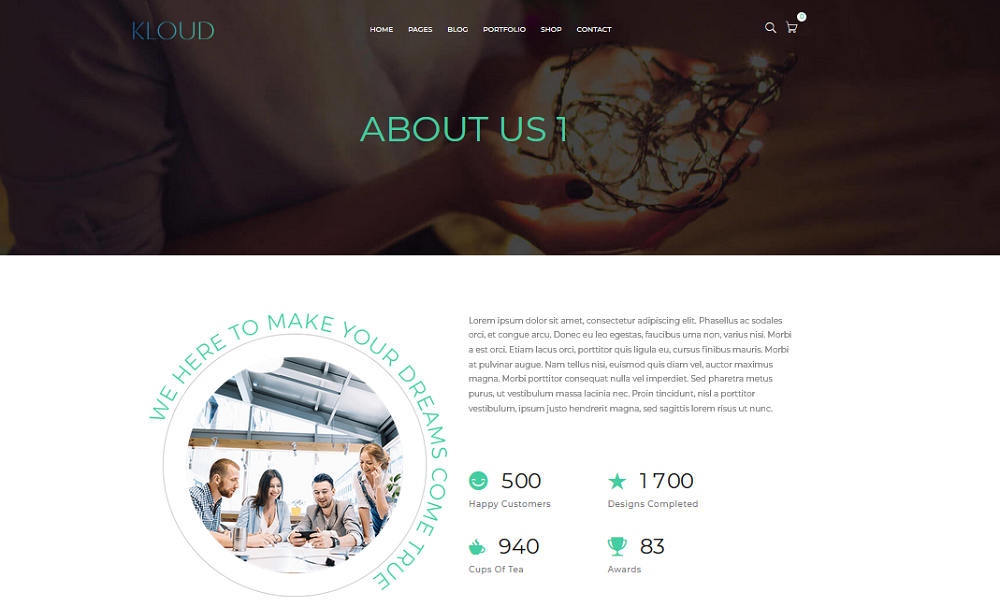 About Us Page