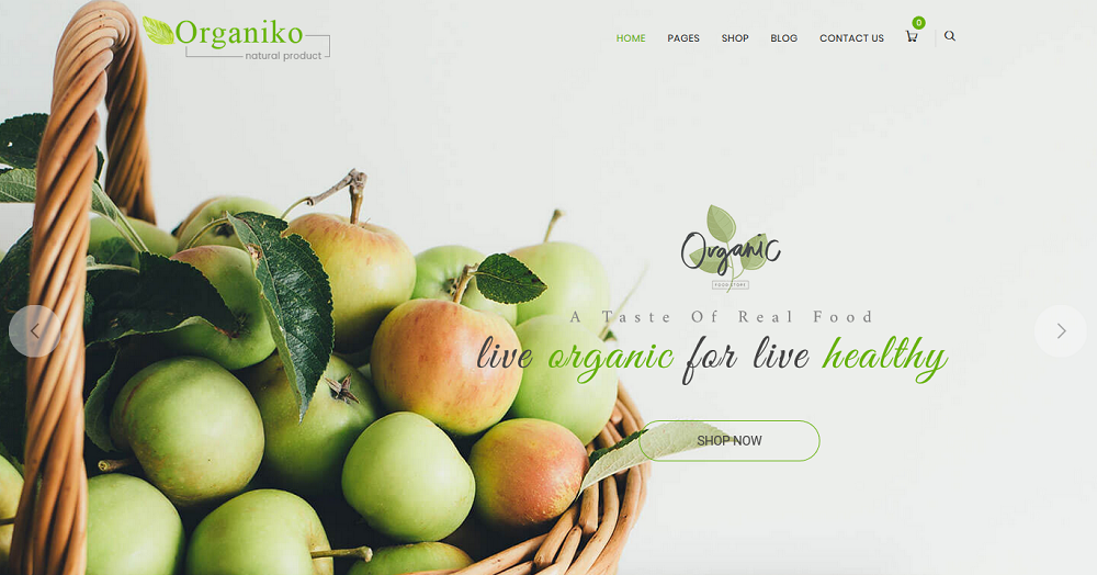 Organiko Farm and Food Business WordPress Theme