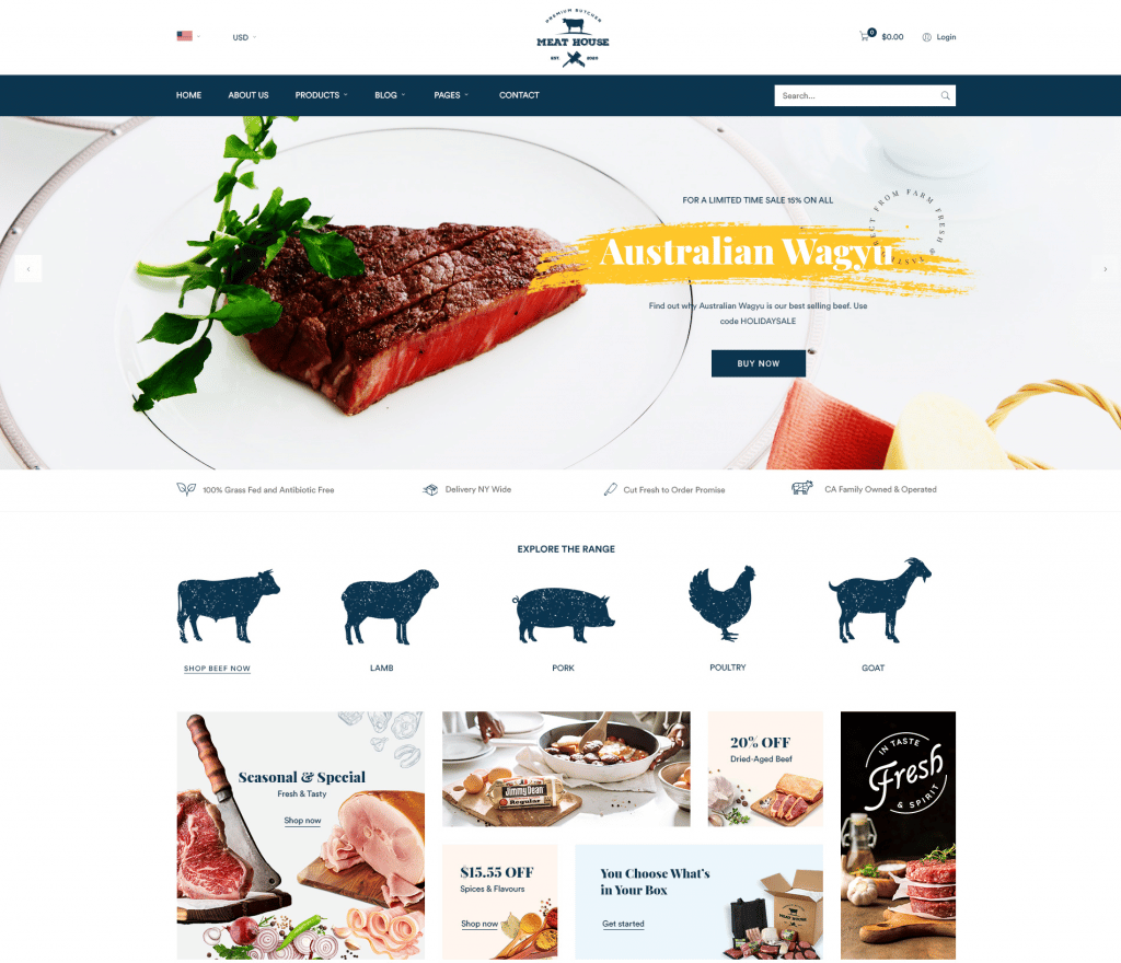 Best Butcher & Carne Shop WordPress Theme 2026